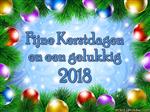 Fijne feestdagen en een gelukkig 2018